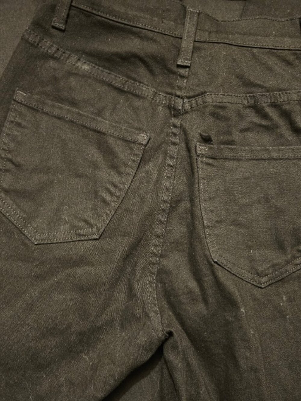 Black Denim Jeans with Rear Pockets